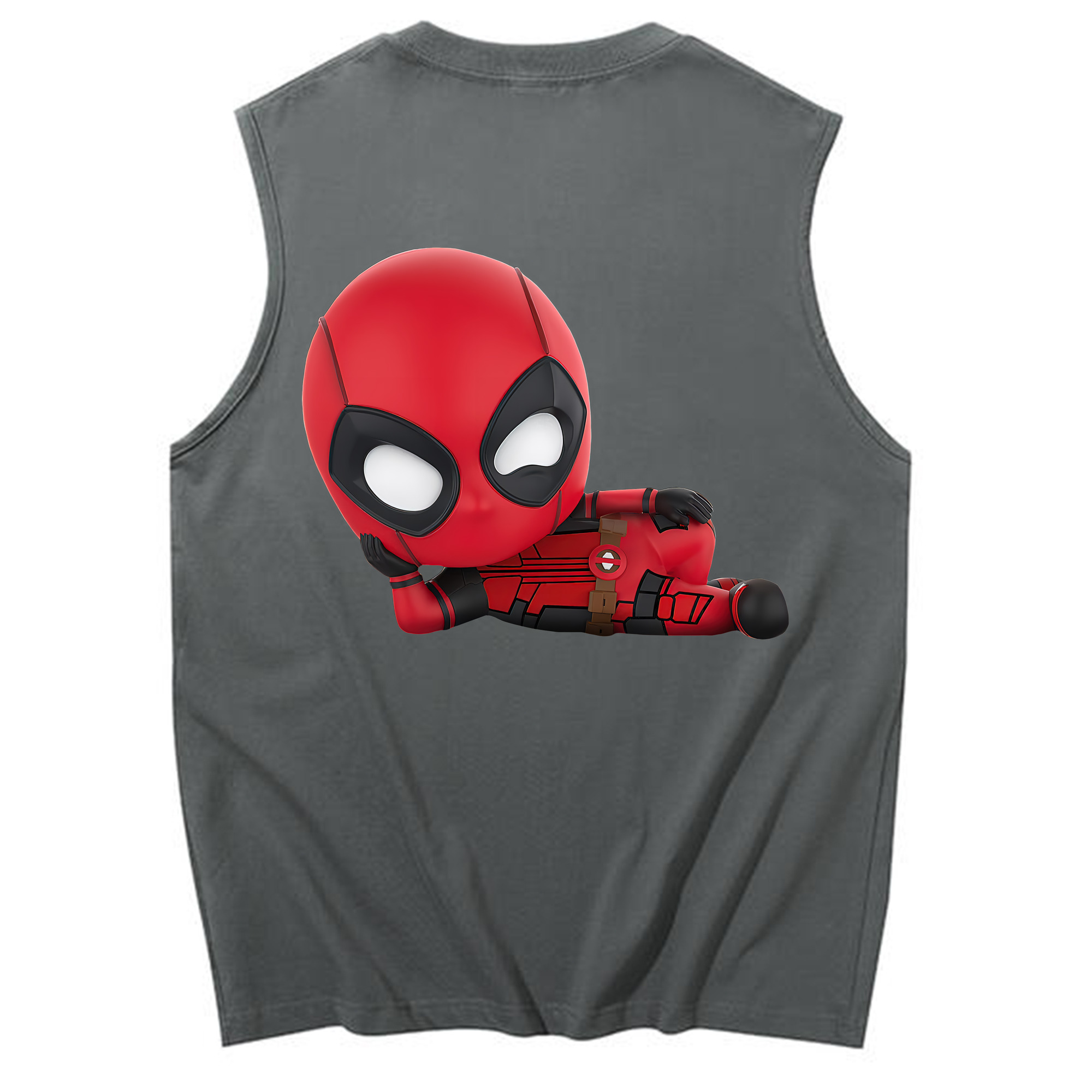 （画像用） Deadpool デッドプール コットン100％タンクトップ（背面プリント）